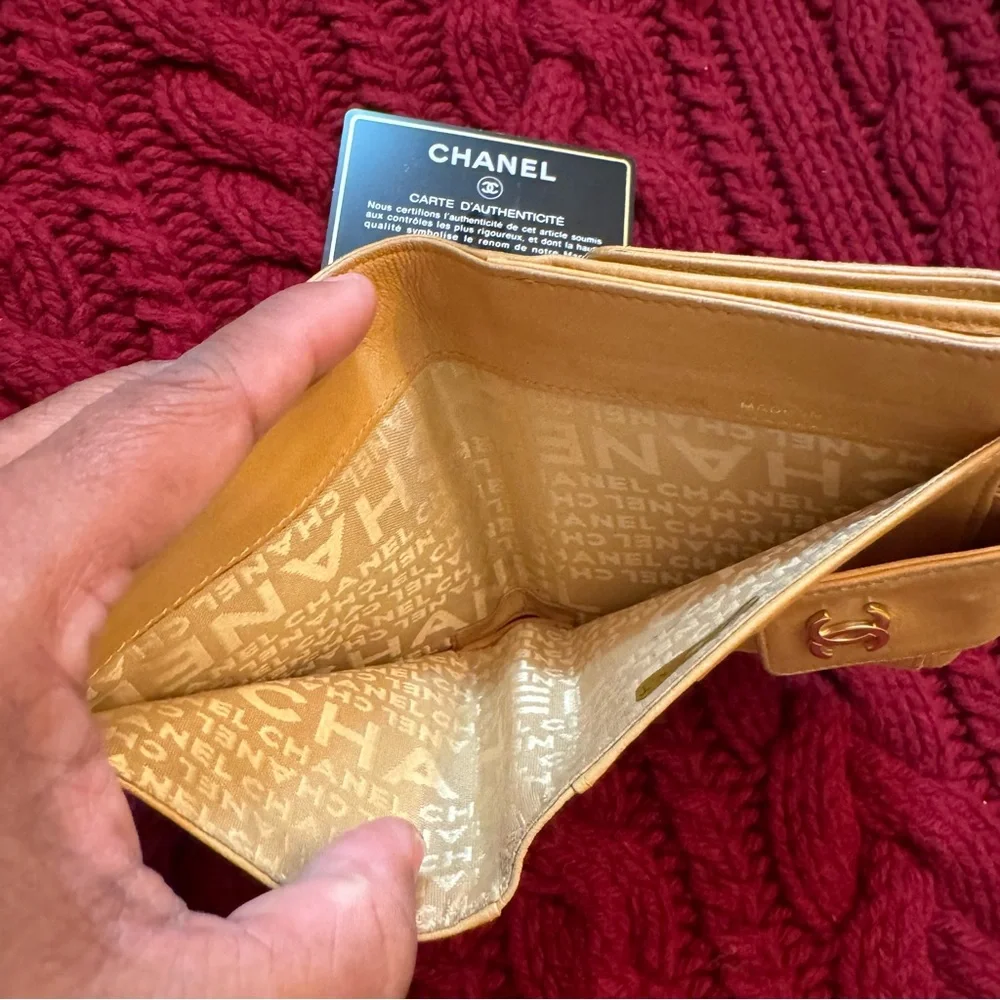 Authentic Chanel Icon Line Leather Wallet - Picture 7 of 8